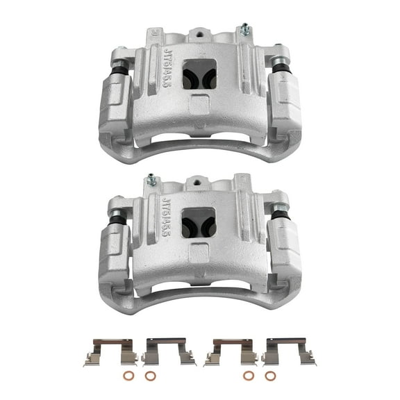 TRQ Front Brake Caliper Set Compatible with 2004-2008 Chevrolet Colorado GMC Canyon 2006 Isuzu i-280 2007-2008 i-290 i-350 i-370