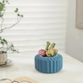 thumbnail image 5 of JGJJUGN Plastic Flower Vase Imitation Glazed Finish Blue Pink Green Home Decor Pot for Flower Arrangement Cabinet Decoration Dried Flowers, 5 of 6