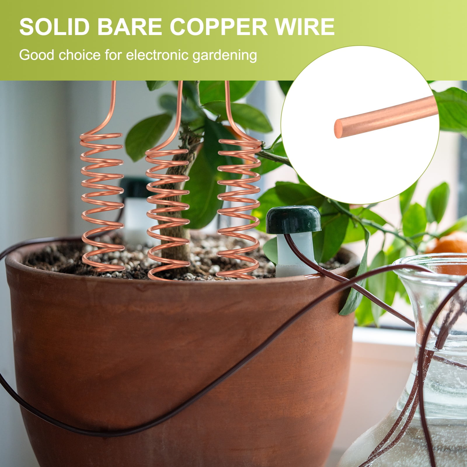99.9% Pure Copper Wire for Jewelry Making, 10 Gauge (2.6mm) Copper Craft Wire 24.6 Feet