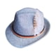thumbnail image 2 of Sombrero Fedora para hombre, sombrero de cubo, cosplay, atuendo de los años 20, disfraz estético de jazz de invierno. Gris claro, 2 of 9