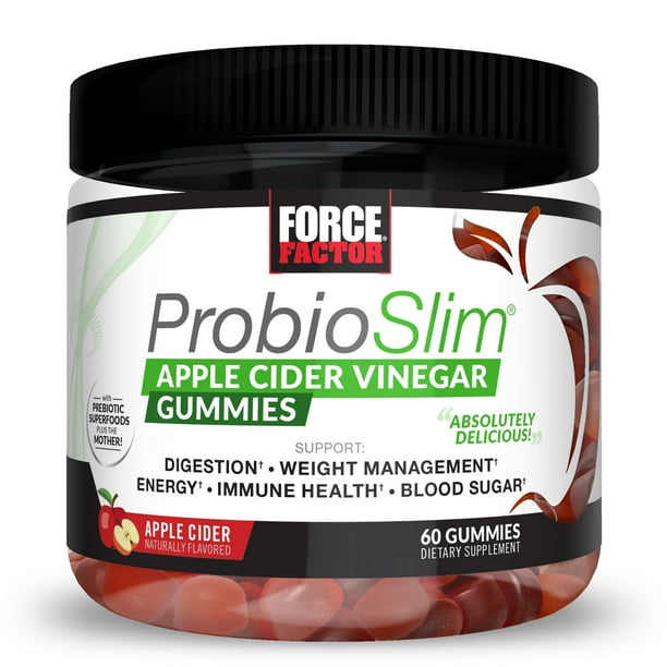 ProbioSlim Apple Cider Vinegar Gummies, ACV Gummy Vitamins for Women