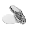 thumbnail image 3 of Lsque Yin Yang With Black And White Pattern Womens Comfort Cotton on Scuff With Memory Foam and Anti-skid Sole Slipper-46/47, 3 of 7