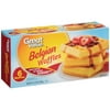 Great Value Belgian Waffles, 6 count, 13.75 oz
