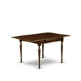thumbnail image 3 of East West Furniture Monza 3-piece Dining Set with Slat Back in Mahogany, 3 of 4