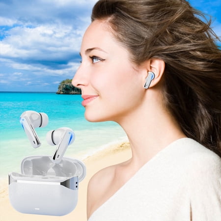 In Ear Bluetooth Headphones With Display Long Battery Wireless Earbuds Noise Canceling Stereo Earphones HiFi Surround Sound Headset Sports Music Calling Audio Device