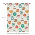thumbnail image 2 of Christmas Sack – 28" X 20" Canvas Gift Bag with Drawstring, Full Print Polyester Santa Sack, Durable Reusable Xmas Gift Bag for Holiday, Party & Storage, 2 of 5