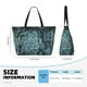 thumbnail image 4 of Fotbe Blue Color Cactus Bolsa de Viaje para Playa - Resistente al Agua, Bolsa Tote de Gran Capacidad y Ligera con 7 Bolsillos para Mujeres y Hombres, 4 of 7