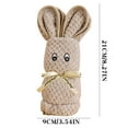 thumbnail image 3 of Bunny Towel under $5! CQCYD Bunny Face Towel, Soft Fleece Bath Towel for K-ids, Cute Animal Hooded Towel for Wedding Baby Shower, 35x75cm Absorbent Bath Sheet, Gift for Boys Girls, 3 of 9