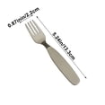 thumbnail image 3 of Sales Today Clearance! JASKFLY 304 Refined Stainless Steel fork Spoon Cute Round Rice Spoon fork Spoon Practical Household Use Strudy Falling fork Spoon Tableware, 3 of 6