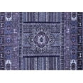 thumbnail image 1 of Ahgly Company Indoor Rectangle Abstract Blue Modern Area Rugs, 2' x 3', 1 of 4