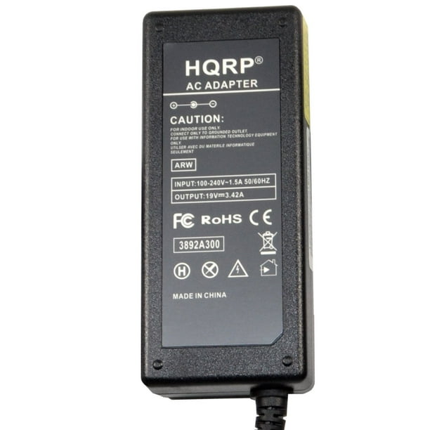 HQRP 19V AC Adapter for LG PA-1650-68 PS-AB-L101A PA-1650-64 EADP-40LB  LITE-ON TECHNOLOGY Monitor LED LCD HDTV TV Power Supply Cord Adaptor 