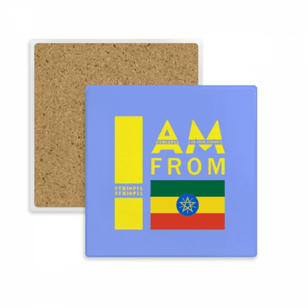 

I Am From Ethiopia Art Deco Fashion Coaster Cup Mat Mug Subplate Holder Insulation Stone