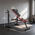 thumbnail image 3 of Soozier Adjustable Weight Bench with Squat Rack, Incline Flat Bench Press, 3 of 10