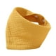 thumbnail image 3 of Babero, paño para eructar, cómodo, triangular, de algodón, agradable para la piel, bandana, babero antibabas, unisex, para bebés, babeo, dentición, ni Amarillo, 3 of 8
