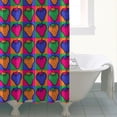 thumbnail image 4 of Colorful Strawberry Plants Fruit Checkered Shower Curtain 84"x72" ,Bathroom Decorative Shower Curtains Set with 12 Hooks,Modern Waterproof Washable Shower Curtain, 4 of 6