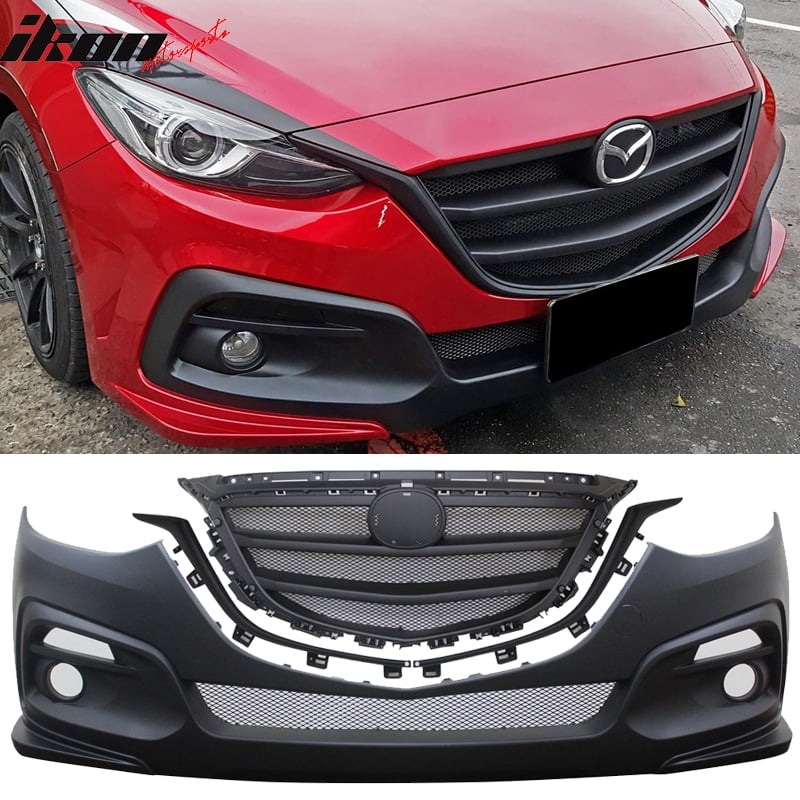Ikon Motorsports Grille Fits 14 16 Mazda 3 Ks Style Black Front Bumper Conversion With Grille Walmart Com Walmart Com Ikon Motorsports Grille Fits 14 16 Mazda 3 Ks Style Black Front Bumper Conversion With Grille Walmart Com Walmart Com