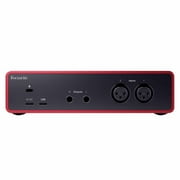 Focusrite Scarlett 2i2 4th Generation 2-in 2-out USB Audio Interface with 8 Ties & Cables Package