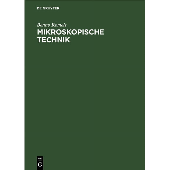 Mikroskopische Technik, (Hardcover)