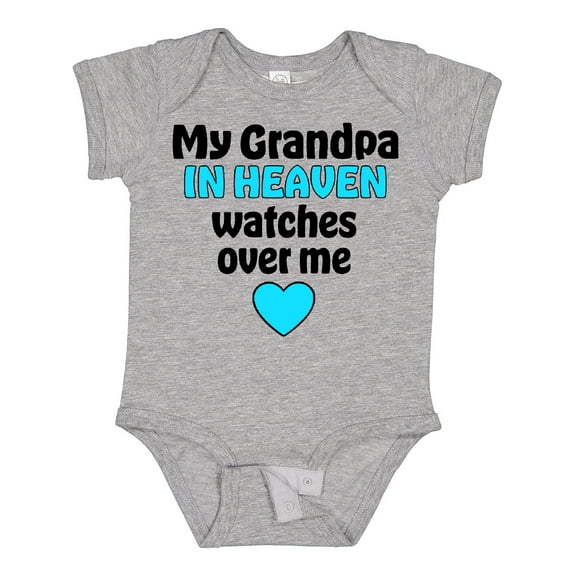 Inktastic My Grandpa in Heaven Watches over Me Boys or Girls Baby Bodysuit