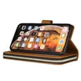 thumbnail image 5 of Feishell for Apple iPhone XR (6.1 inch) Wallet Case for Women Men,Premium PU Leather Magnetic Clasp Zipper 9 Card Slots Folio Flip Holder Shockproof Purse Phone Case with Wrist Strap,Brown, 5 of 8