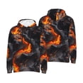 thumbnail image 6 of Bingfone Molten Lava Abstract Flow Men's Drawstring Hoodie Long Sleeve Pocket Sweatshirts-3X-Large, 6 of 6