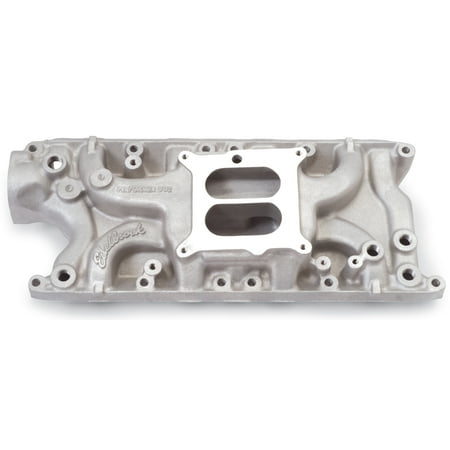 Edelbrock 3721 Performer 260/289/302 Intake Manifold; Satin Finish; EGR; Idle-5500rpm; Street/Hi Performance Use Only;