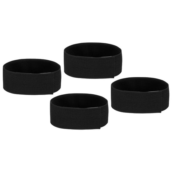 Uxcell Boot Straps 4 Pack Elastic Ankle Straps Pants Leg Bands Black 20"