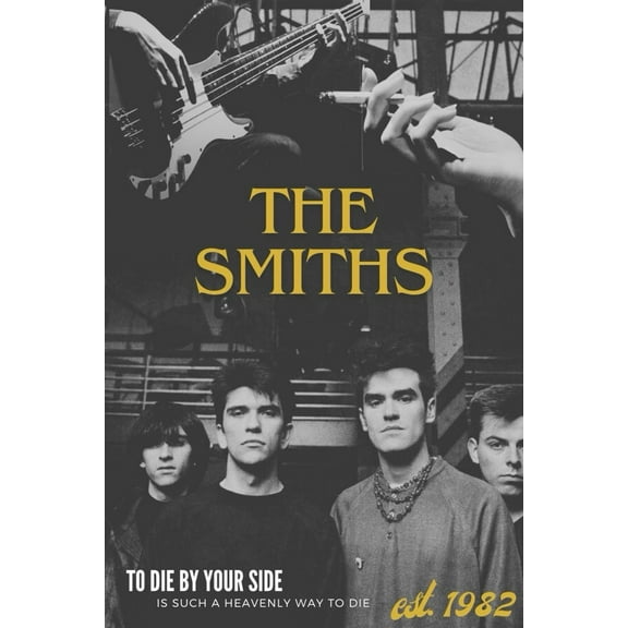 The Smiths Band Poster Vintage Music Posters Poster Decorative Painting Canvas Wall Art Living Room Posters Bedroom Painting