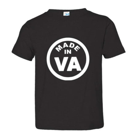 

PleaseMeTees™ Toddler Born Made In Virginia Lovers VA Logo Label HQ Tee