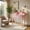 Pink, variant on Demi Bonn Removable Floating Organizer 2-Tier Mission Computer Vanity Desk, Small Home Office Desk Study Writing Table, Black