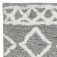 thumbnail image 5 of SAFAVIEH Equinox Erica Abstract Polyester Shag Area Rug, Grey/Cream, 4' x 6', 5 of 7