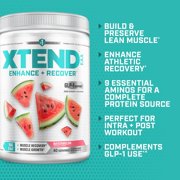 XTEND EAA + BCAA Powder | Muscle Recovery & Lean Muscle Growth | 9 Essential Amino Acids for Intra Workout or Post Workout Recovery | 10g EAAs Per 2 Servings | Watermelon 40 Servings