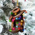 thumbnail image 4 of Tree Pendant with Lanyard Creative Shape Cowboy Themed Hat Boots Wild West Car Rear View Mirror Hanging Decor, 4 of 6