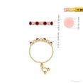thumbnail image 4 of ANGARA Natural Seven Stone Ruby and Diamond Tennis Bolo Ring in 14K Yellow Gold for Women (Size-2.5mm) | July Birthstone, Birthday, Anniversary, Jewelry Gift for Women | Natural Ruby Ring, 4 of 9