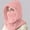 Pink, variant on Winter Warm Hat for Woman Padding Bucket Cap Knit Hat Thick Plush Earflap Hats