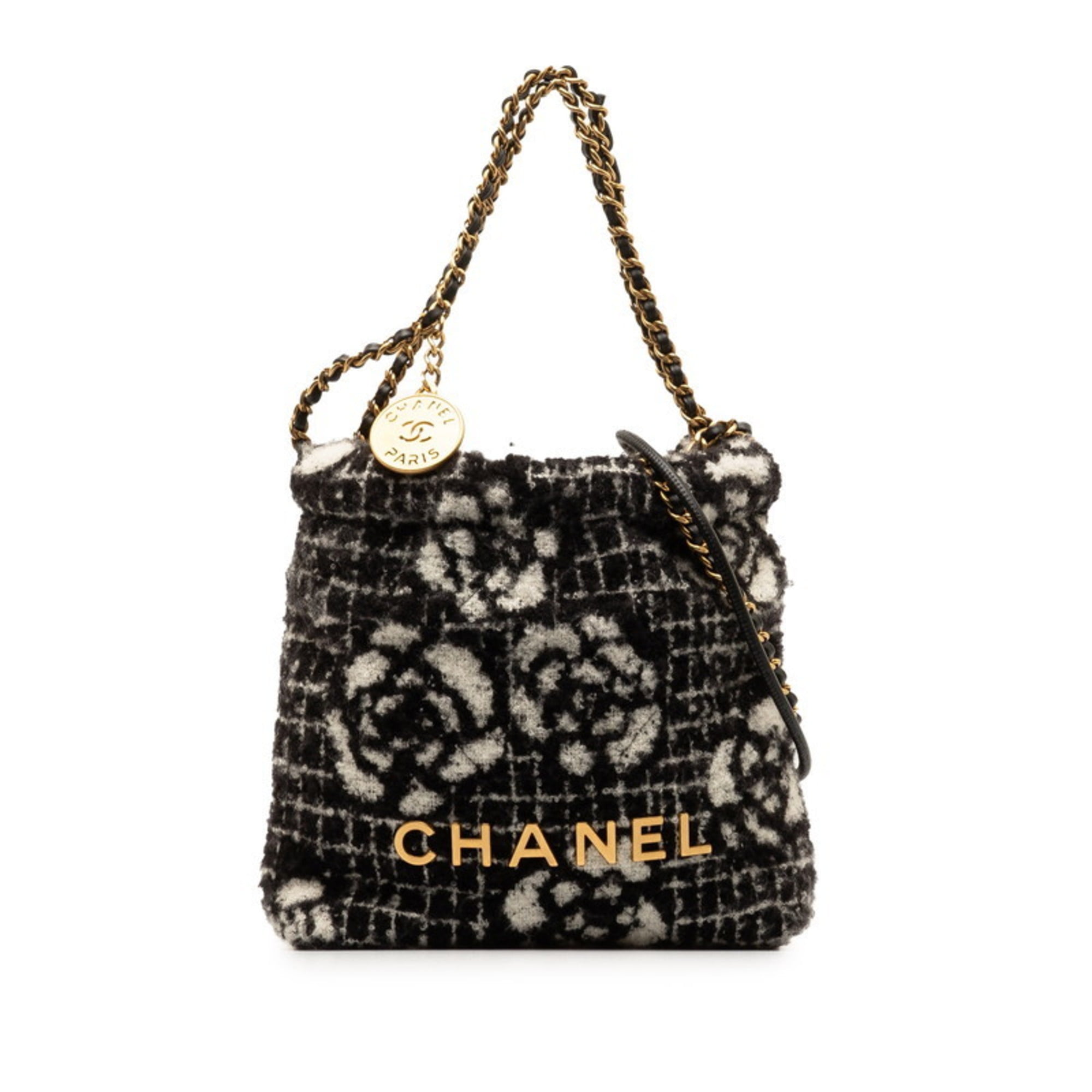 Pre-Owned CHANEL Deca Matelasse 34 Coco Mark Chain Shoulder Bag
