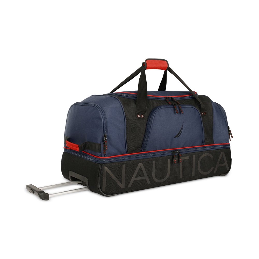 Nautica Westport 32" Rolling Duffel Wheeled Travel Bag Luggage Navy