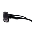 thumbnail image 3 of Mens Luxury Oversize Sport Plastic Racer Sunglasses Black, 3 of 4