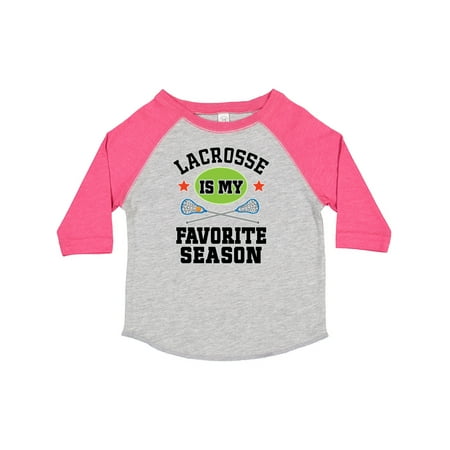 

Inktastic Lacrosse is My Favorite Season Gift Toddler Boy or Toddler Girl T-Shirt