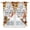 Chocolate, variant on Turquoise Waves Swag Curtain Valances, Simple Ombre Abstract Sea Waves Art Kitchen Valance for Window, Rod Pocket Topper Drapes for Bedroom Bathroom Basement 2 Panels Window Treatment 36"x45"