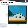 thumbnail image 4 of Stupell Industries Mid-Century Sunkissed Suburbia House Black Framed Giclee Art, 12 x 12, by Jan Weiss, 4 of 8