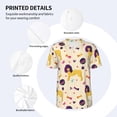 thumbnail image 3 of KLL Cartoon Poodle Dog for Men's Baseball Shirts,Short Sleeve Casual Shirts Button Down Shirt for Men Beach Summer Wedding Shirt-Small, 3 of 7
