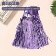 thumbnail image 2 of unique 5 Pack 10 Feet Purple Fringe Garland Foil Fringe Garland Purple Parade Float, 2 of 5