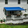 thumbnail image 2 of Awntech 20 Ft Maui Left Motorized Heavy Duty Patio Retractable Awning (240in x 9.25in x 120in), Bright Blue, 2 of 8