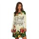 thumbnail image 1 of Vestido de ciervo de Navidad para mujer, minivestido de manga larga, corte en A, talla grande, informal, 3D, árbol de Navidad, copo de nieve, 1 of 5