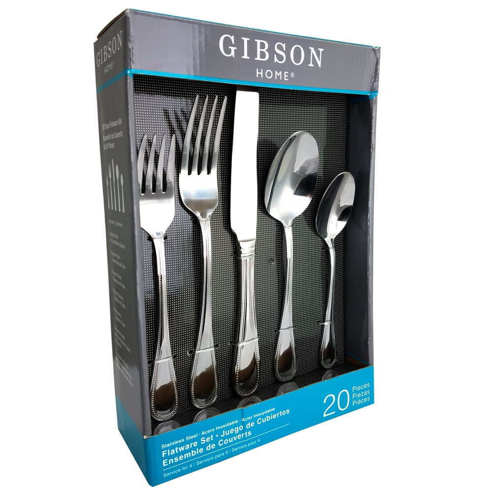 Gibson Home Graylyn 20 Piece Flatware Set