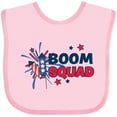 thumbnail image 3 of Inktastic 4th of July Boom Squad Blue and Red Fireworks Boys or Girls Baby Bib, 3 of 4