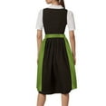 thumbnail image 4 of HXWCHs German Oktoberfest Classic Women's Bavarian Style Half Apron Elegant Party Dress with Adjustable Ties for Festive Events M Green, 4 of 8