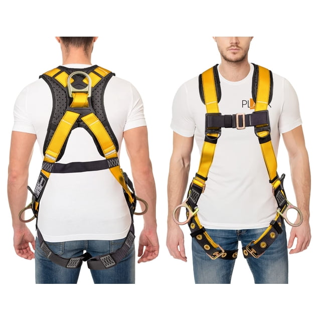 Arnés de seguridad contra caídas Palmer Safety para todo el cuerpo, amarillo