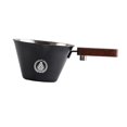 thumbnail image 4 of veasfak Tasse d'Extraction de Café en Acier Inoxydable 0,1 L Accessoires Robustes Poignée en Bois Noir, 4 of 9